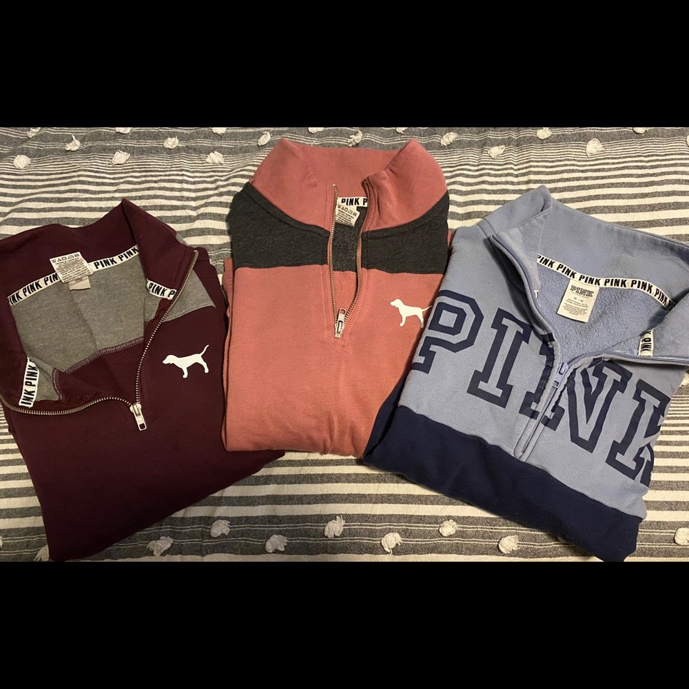 Pink Quarter-Zips